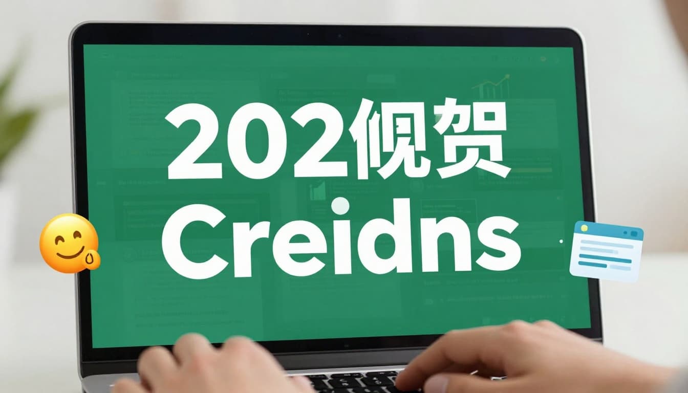 Modern content creator scene blending AI interface with human editing on a laptop, featuring draft marks, trend icons like search graphs, and a bold '2026 Trends' headline on a muted dark-green band.